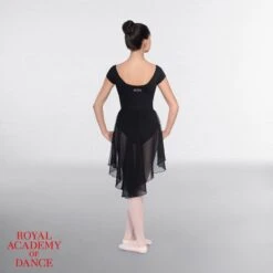 RAD Approved Leotard With Ruched Front -Dance Direct Store rad204 blk rad205 blk 21