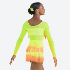 Revolution 'Working Day And Night' Tap & Jazz Dance Costume 6 Revolution 'Working Day And Night' Tap & Jazz Dance Costume -Dance Direct Store rc22792 neonyelloworange 3 w