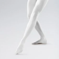 Revolution Spandex Color-Flow™ Footed Tights -Dance Direct Store rev1000 wht