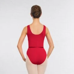 1st Position Anne Grades III/V Leotard -Dance Direct Store ruby red q03 red back 3