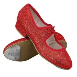 Roch Valley Dorothy Red Glitter Tap Shoes
