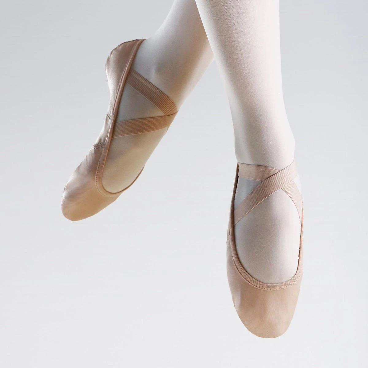 So Danca SuperPro Leather Split Sole Ballet Shoe With Stretch Insert 1 So Danca SuperPro Leather Split Sole Ballet Shoe With Stretch Insert