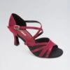 So Danca Satin With Mesh Between Straps 2.5 Inch Heel