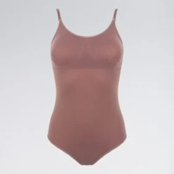 Silky Dance Seamless Low Back Camisole With Removable Padding -Dance Direct Store shducp darknude 24 1