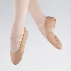 1st Position Split Sole Leather Flex Ballet Shoe