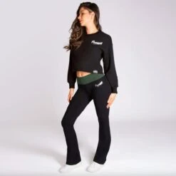 Pineapple Logo Midi Crop Sweater Adult 6 Pineapple Logo Midi Crop Sweater Adult -Dance Direct Store tl1643 black 3