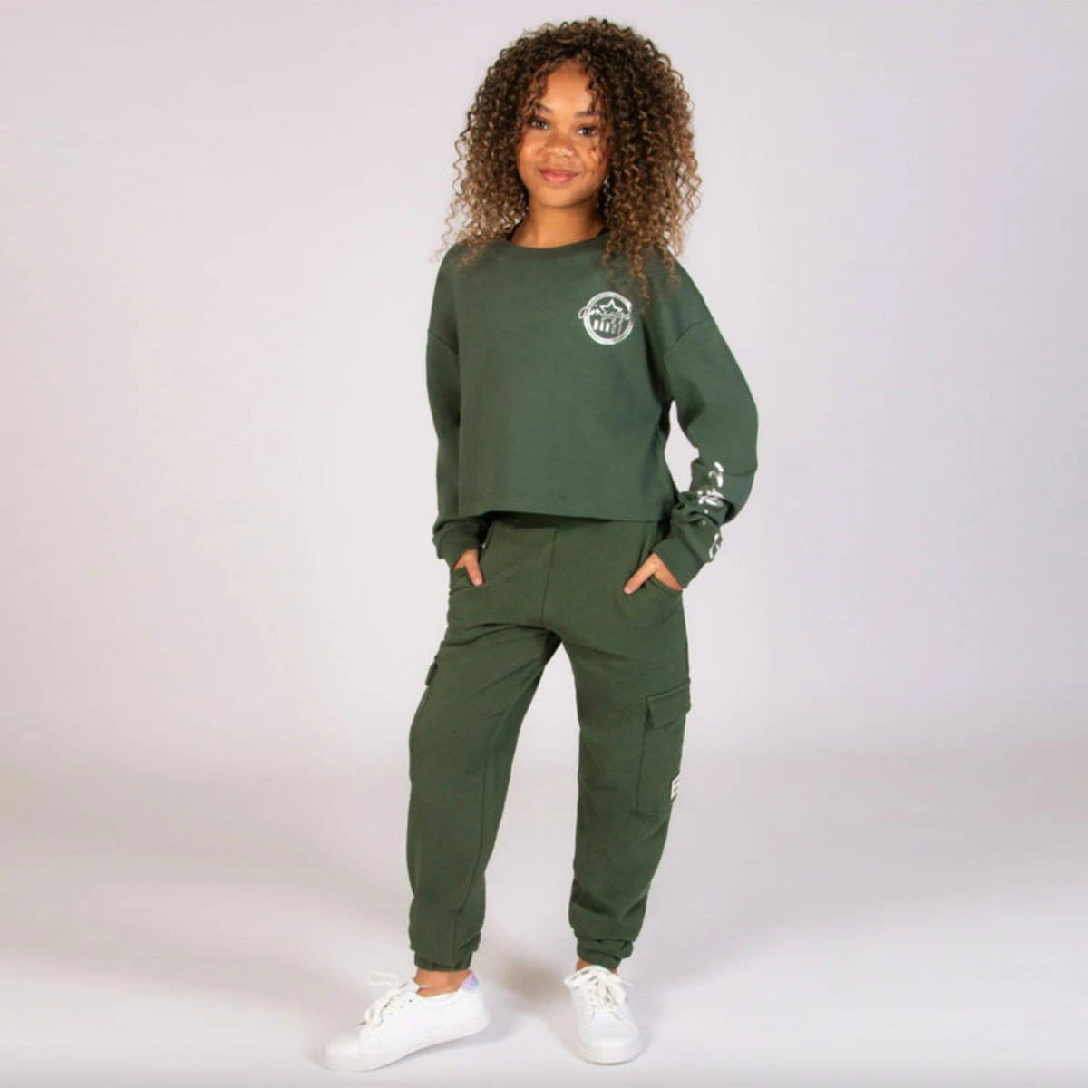 Pineapple Logo Crop Sweatshirt Child 2 Pineapple Logo Crop Sweatshirt Child - Image 2