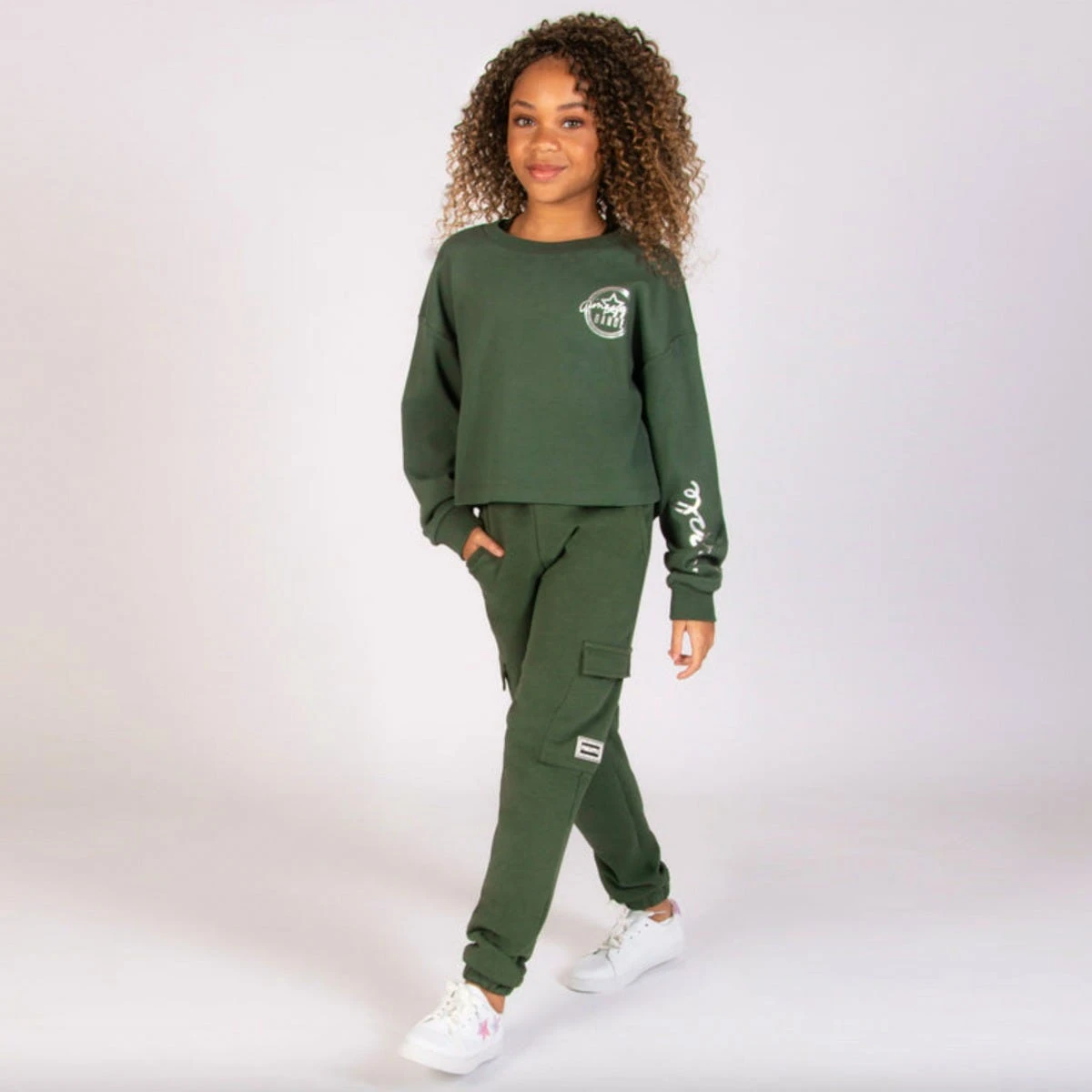 Pineapple Logo Crop Sweatshirt Child 3 Pineapple Logo Crop Sweatshirt Child - Image 3