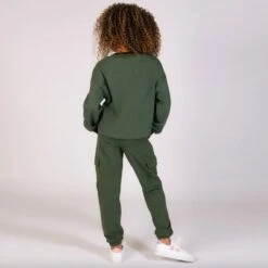 Pineapple Logo Crop Sweatshirt Child 9 Pineapple Logo Crop Sweatshirt Child -Dance Direct Store tl1645 khaki 5 1