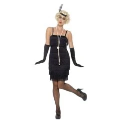 Flapper Costume With Short Dress