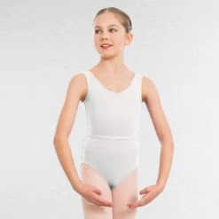 1st Position Laura Grades 1-5 Leotard -Dance Direct Store white q02 wht 1